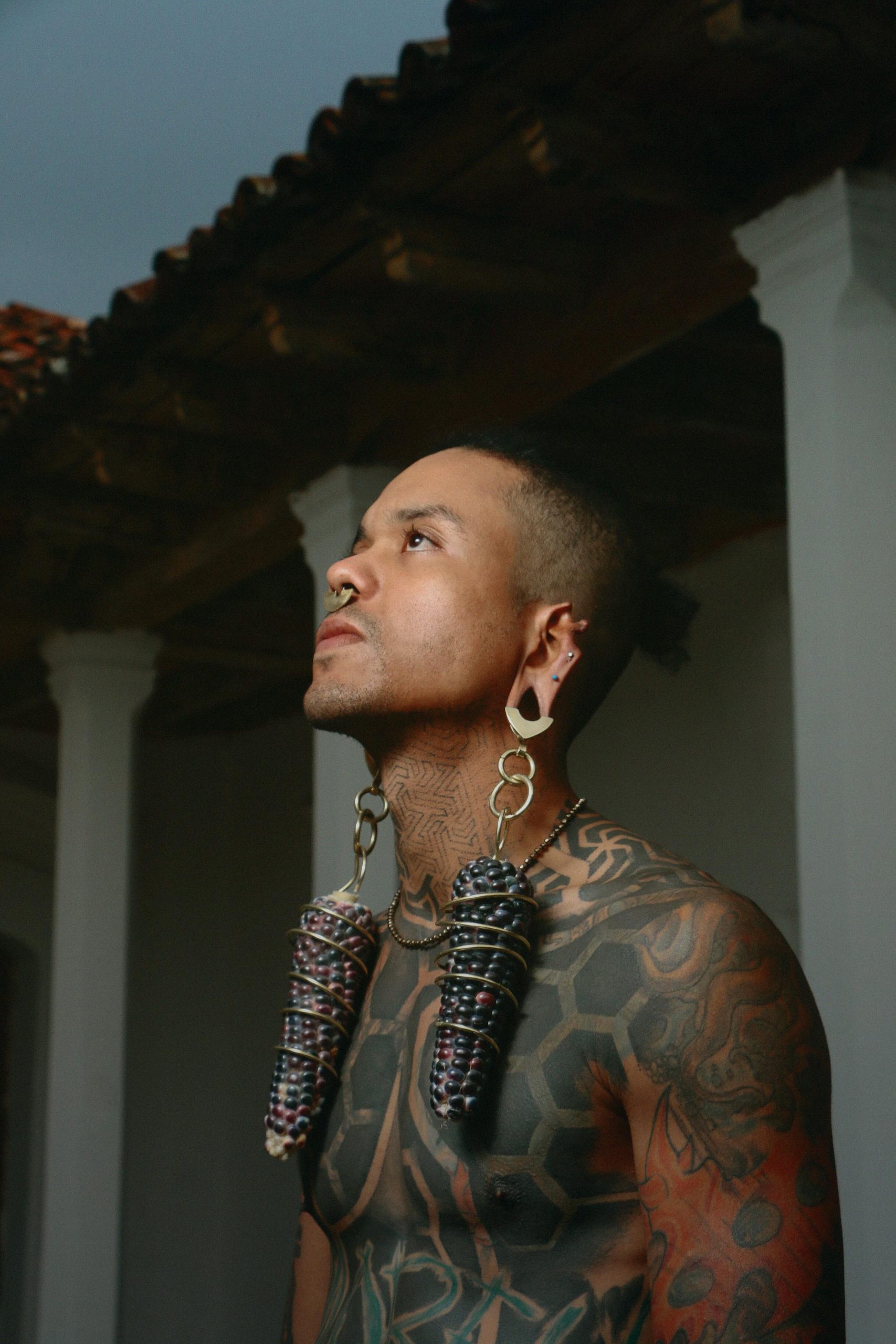 Persona con tatuajes y dilataciones - Tatuajes culturales y su significado